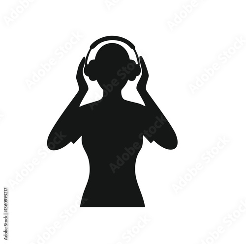girl with headphones