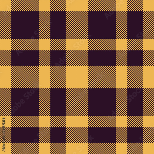 Modern Seamless Tartan in Soft Butterscotch tones Textile Design