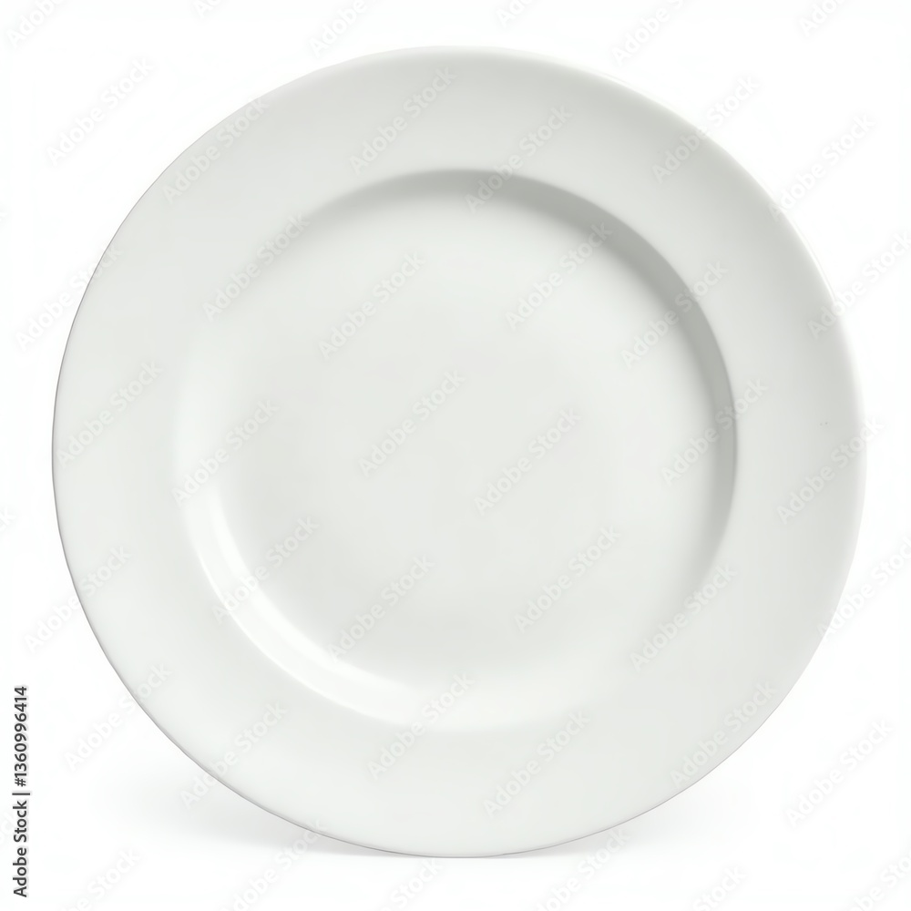 A clean, empty white plate ready for delicious culinary creations. A clean, empty white plate ready for delicious culinary creations.