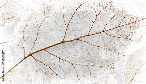A detailed image of a skeletal dried leaf structure