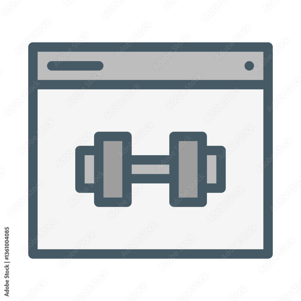 fitness website. This is a vector single icon with a filled outline style. Suitable for any purpose, such as website design, mobile app design, logo design, pattern design, etc fitness website. This is a vector single icon with a filled outline style. Suitable for any purpose, such as website design, mobile app design, logo design, pattern design, etc