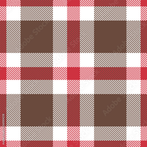 Modern Seamless Tartan in Dark White tones Textile Design Variant 2180