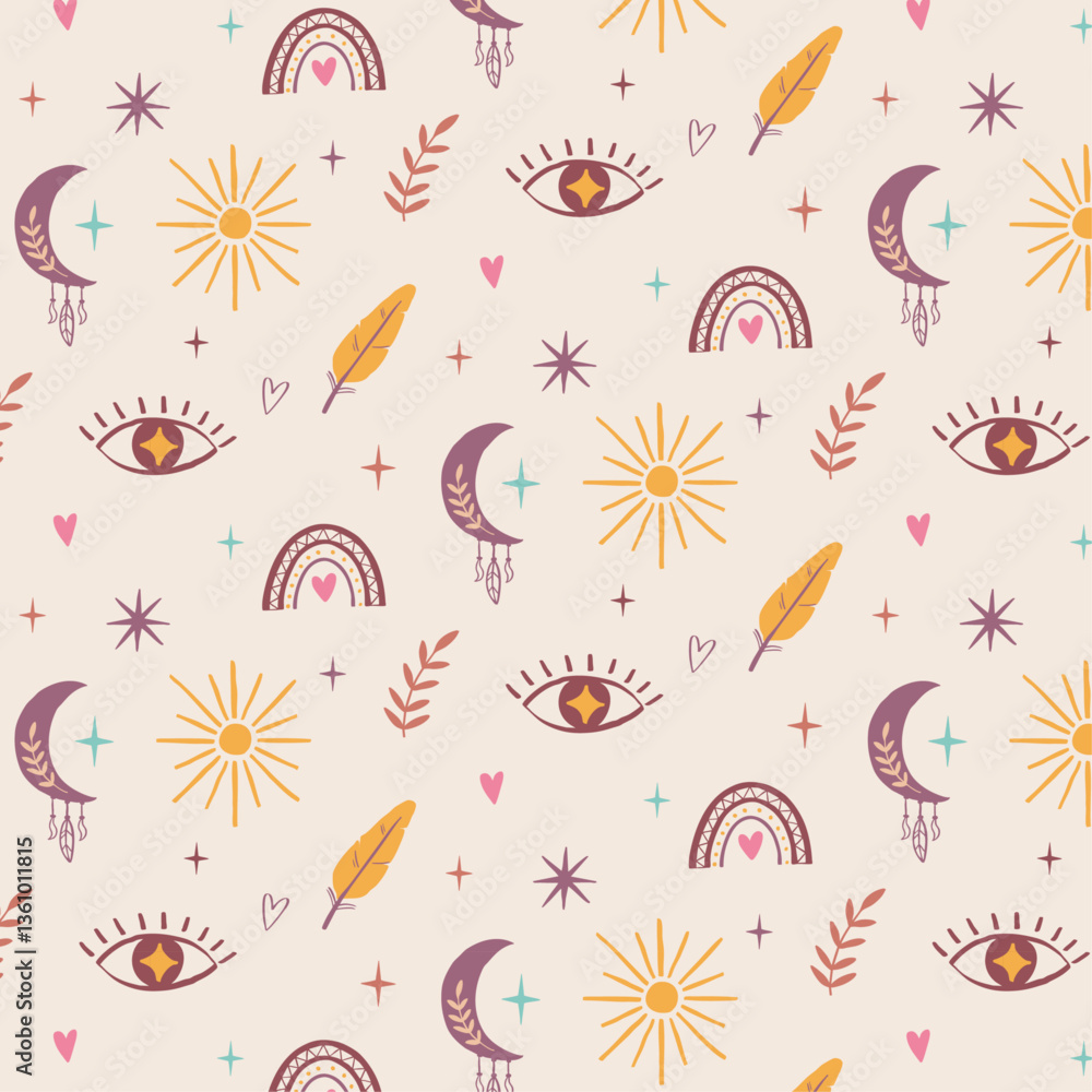 Fototapeta premium seamless bohemian pattern