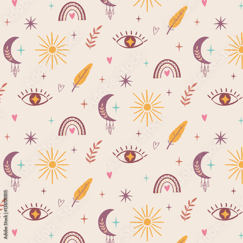 seamless bohemian pattern