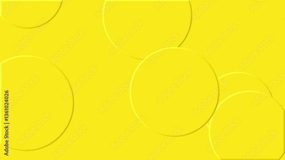 Circle Yellow Papercut Abstract Background Loop Circle Yellow Papercut Abstract Background Loop