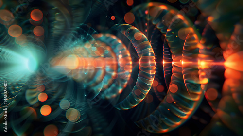 Detailed X-Ray Diffraction Pattern Reveals Crystalline Structure Through Concentric Ring Interference Patterns