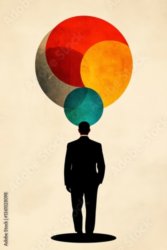 Exploring creativity in the mind through a minimalist design that blends surrealism with an interplay of light and color