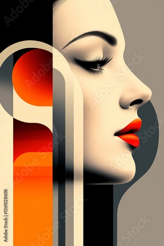 Surrealist minimalist magazine cover showcasing imaginative brain-inspired design with warm beige and brown tones set against a grey background