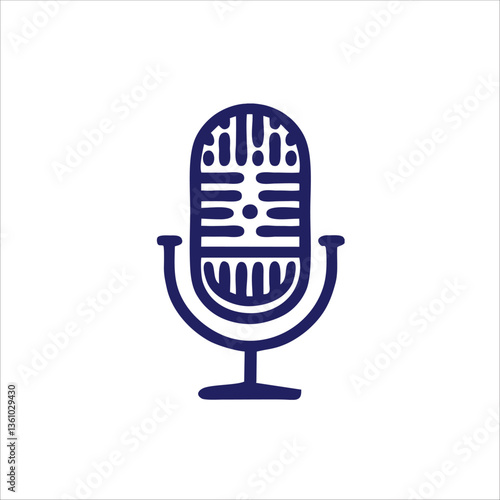 retro microphone vector illustration models