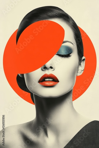 Surreal minimalist magazine cover showcases a striking interplay of color and light with a creative focus on the brain and imaginative expression