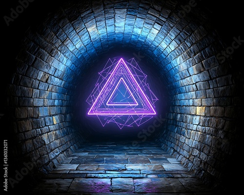 Neon Triangle Tunnel.