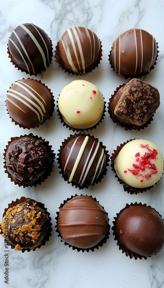 Picture of delicious and sweet chocolates perfect for Valentine's Day - Picture of delicious and sweet chocolates perfect for Valentine's Day -