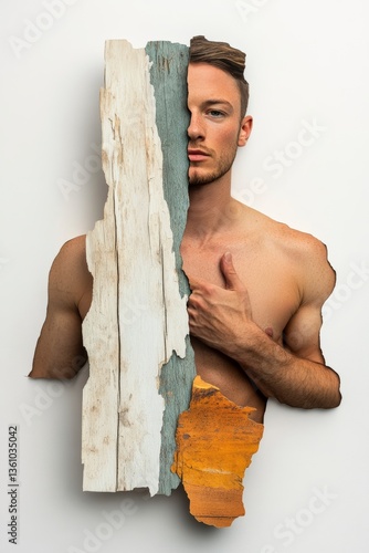 Exploring the depths of creativity through a minimalist magazine cover that blends human elements with surrealist art