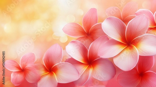 Tropical flowers with asian american pacific islander heritage month