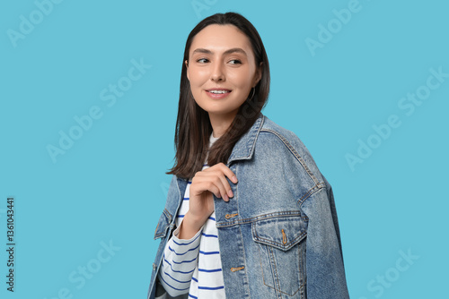 Beautiful young happy woman...