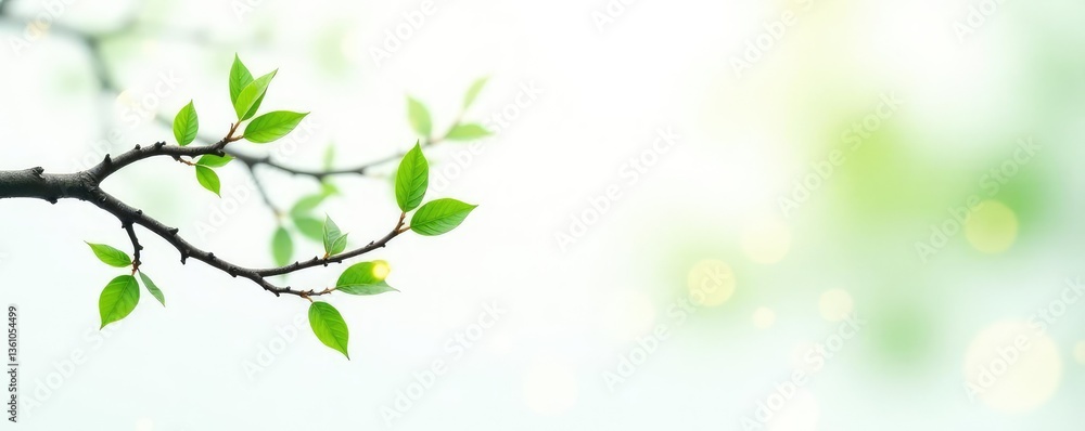 Isolated branches on white background with hints of green leaves and subtle texture, evoking a sense of serenity and calmness, peaceful, white background Isolated branches on white background with hints of green leaves and subtle texture, evoking a sense of serenity and calmness, peaceful, white background