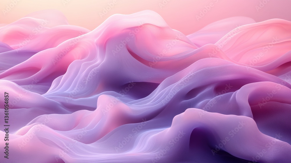 Obraz premium Soft Colorful Waves Abstract Background with Fluid Motion Effect