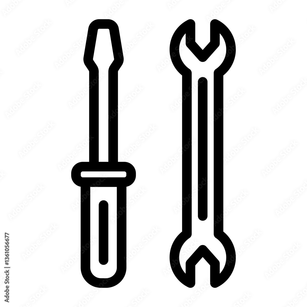 screwdriver Line Icon screwdriver Line Icon