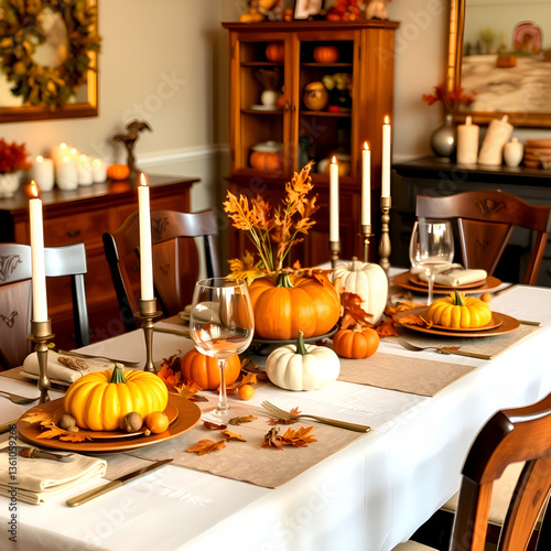 halloween table setting