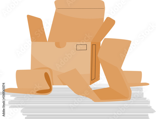 paper cardboard garbage