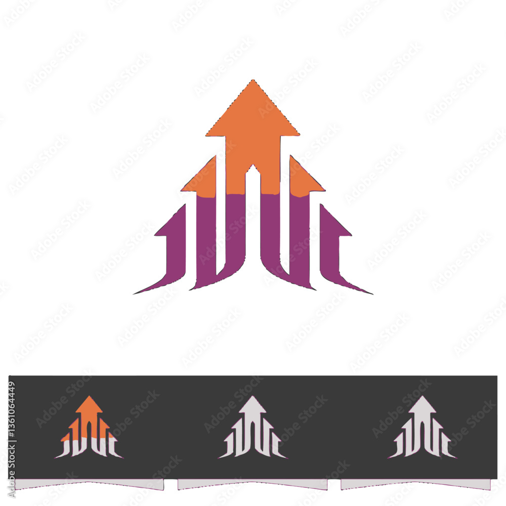 Upward Arrows Representing Growth and Progress Upward Arrows Representing Growth and Progress