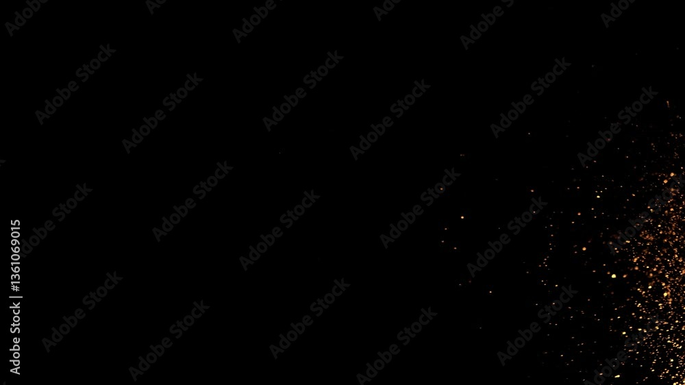 Black background with scattered gold glitter suitable for luxury campaigns, New Years Eve parties, elegant event invitations, and festive designs. Black background with scattered gold glitter suitable for luxury campaigns, New Years Eve parties, elegant event invitations, and festive designs.