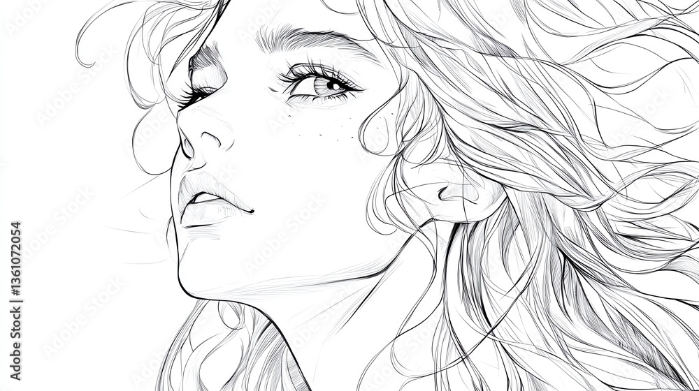 Fototapeta premium line art