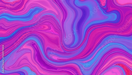 Abstract Swirls of Color: A mesmerizing display of swirling colors, combining shades of pink, purple, and blue to create a visually stunning abstract background.