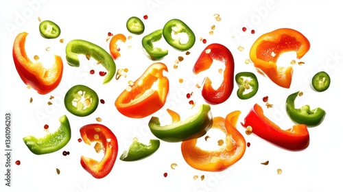 fresh organic pepper in Spring
