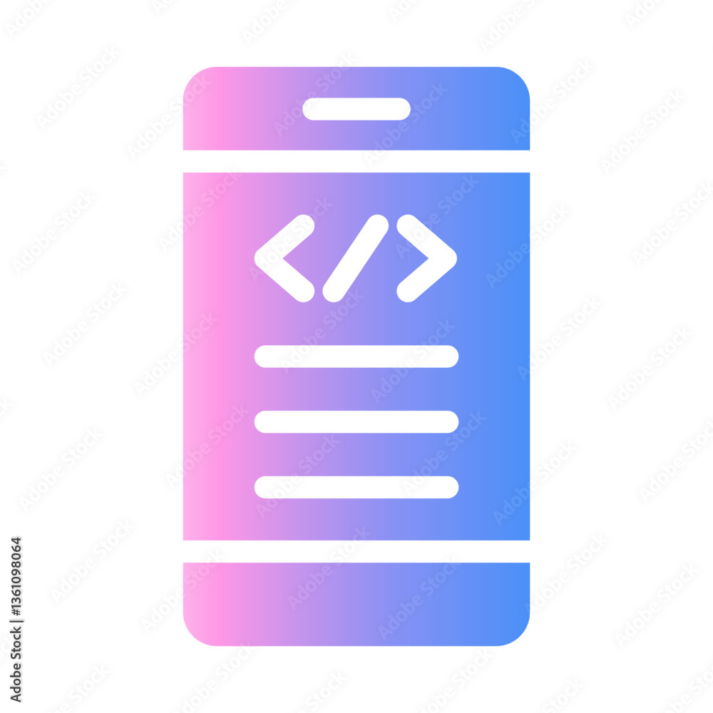 mobile Gradient icon mobile Gradient icon