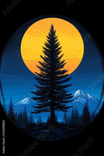 Night Forest Silhouette