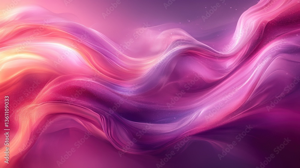 Ethereal Waves of Purple and Pink Abstract Flowing Background Art Ethereal Waves of Purple and Pink Abstract Flowing Background Art