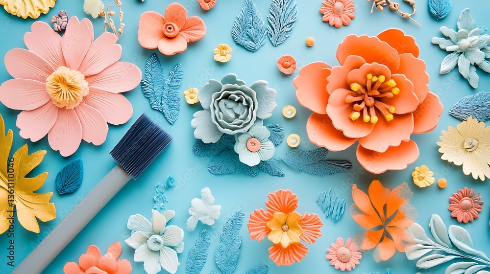 Fototapeta premium colorful flower background