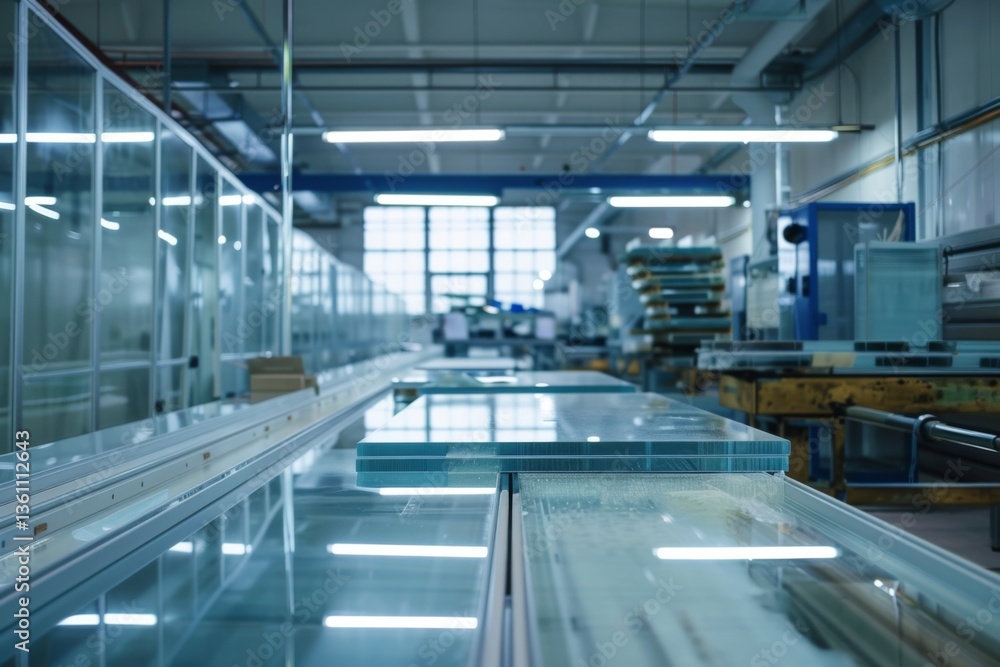 Obraz premium Insulated glass unit manufacturing line