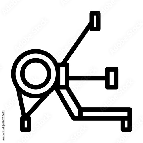 Rowing machine icon