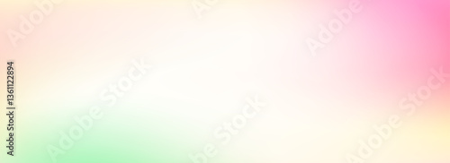 Pink green smooth gradient. Springtime color blurred background. Summer mood pastel blurred gradient backdrop. Fresh abstract spring theme wallpaper for poster, banner, template, presentation. Vector
