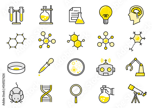 サイエンスアイコン03　Science icons