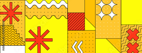 colorful abstract geometric artwork in a modern and vibrant design vector illustration