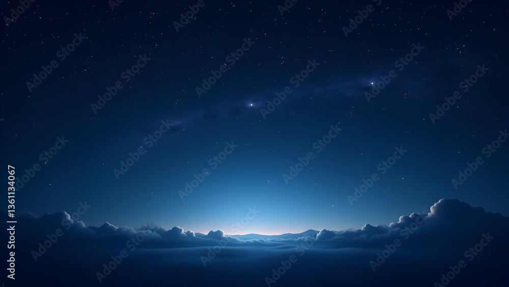 Dark Blue Starry Sky Dark Blue Starry Sky