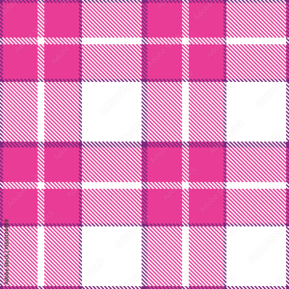 Modern Seamless Tartan in Vivid Warm Purple tones Textile Design Modern Seamless Tartan in Vivid Warm Purple tones Textile Design