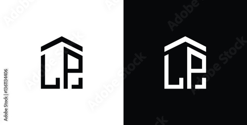 company logo design inspiration from the initial letters LP logo icon.
