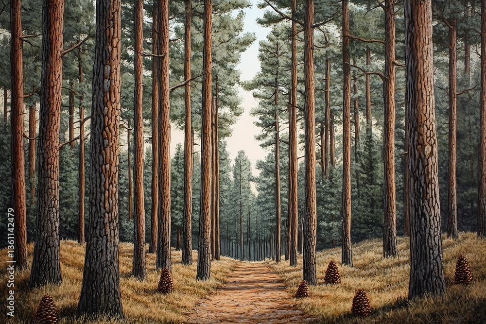 Obraz premium forest in the morning