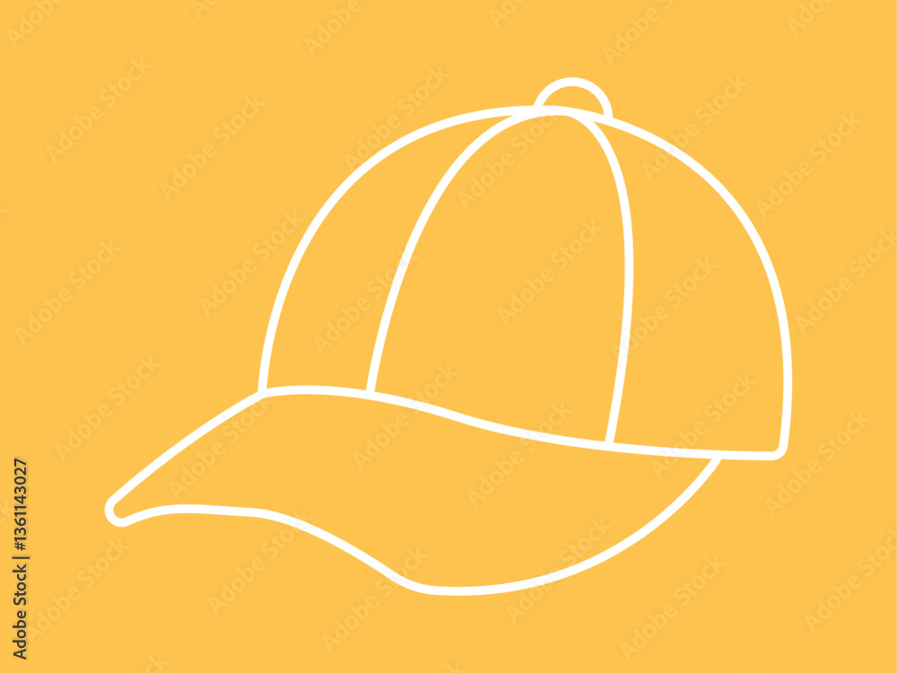 Cap icon. Summer vector icon concept. Simple vector line icon. Cap icon. Summer vector icon concept. Simple vector line icon.