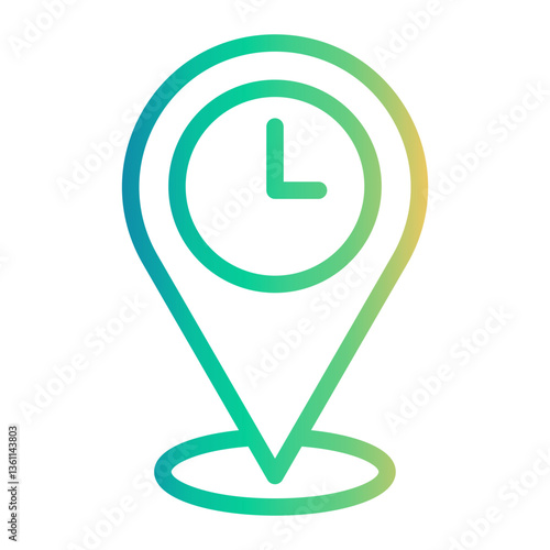 waiting Line Gradient Icon