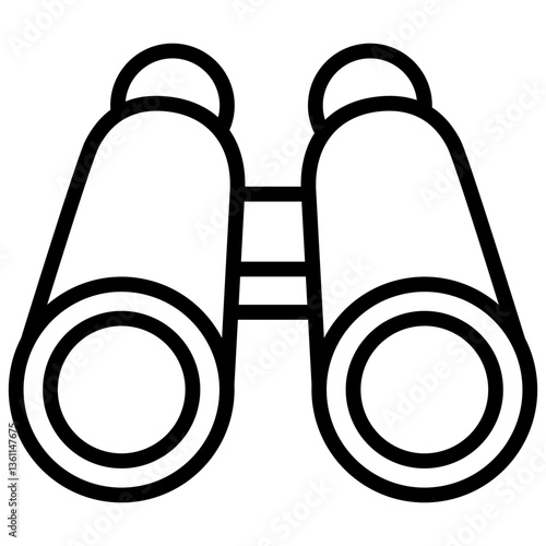 Binoculars Icon Lineal Syle