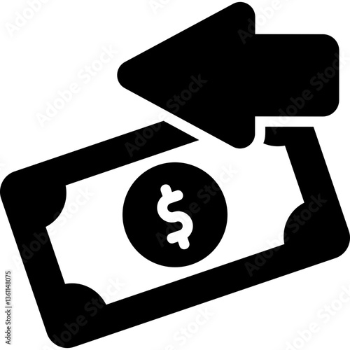 Cashback glyph icon