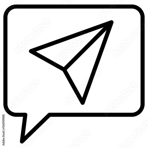 Direct Message Icon Lineal Syle