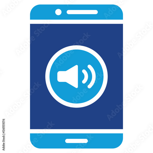Speakerphone Icon Dual Tone Color Style