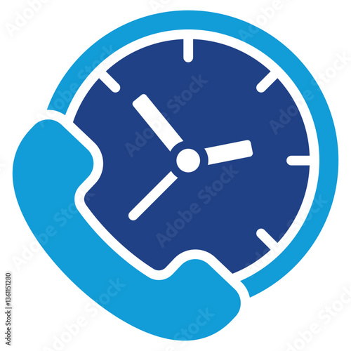 Call Waiting Icon Dual Tone Color Style