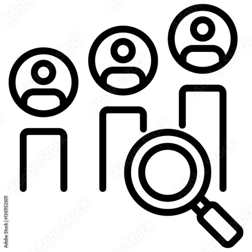 Competitive Analysis Icon Lineal Syle